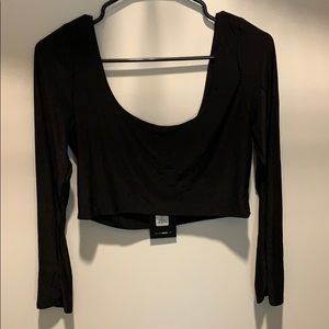 Skin tight crop top.